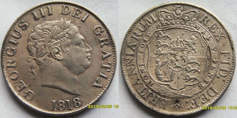 1818-Half-Crown---Authentic-Or-Not?